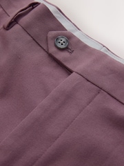 Mauve Purple Loose Fit Textured Prom Suit Trousers - Image 8 of 10