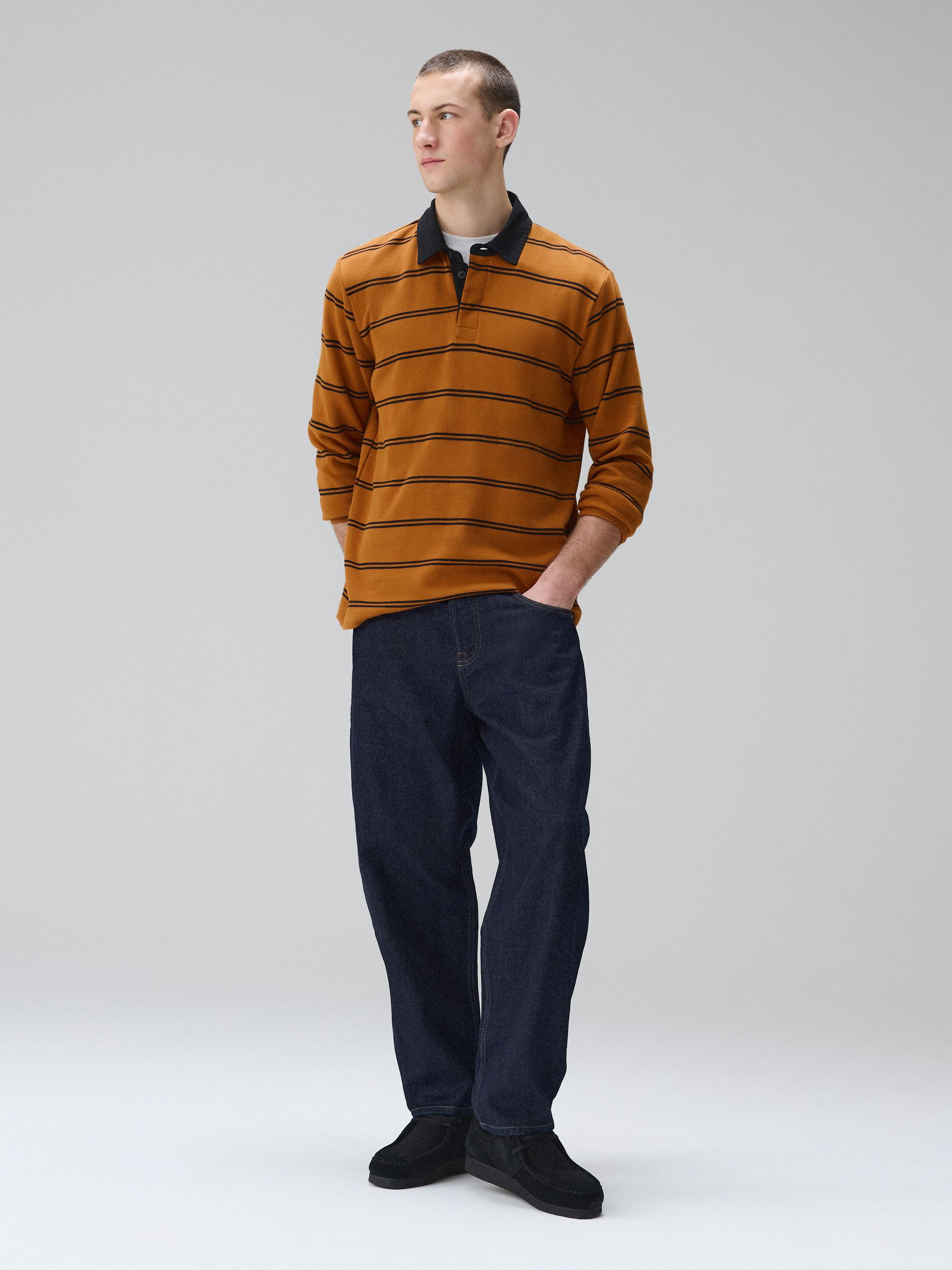 Buy Dark Blue Denim Barrel Fit Authentic Jeans from Next USA