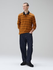 Dark Blue Denim Barrel Fit Authentic Jeans - Image 2 of 8