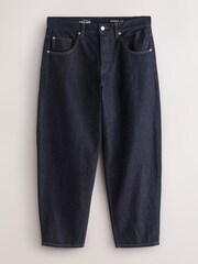 Dark Blue Denim Barrel Fit Authentic Jeans - Image 6 of 8