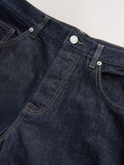 Dark Blue Denim Barrel Fit Authentic Jeans - Image 7 of 8