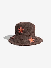 Love & Roses Chocolate Brown Hat - Image 3 of 5