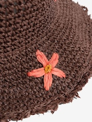 Love & Roses Chocolate Brown Hat - Image 4 of 5