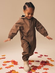 Brown Bear Waterproof Fleece Lined Puddlesuit (3mths-7yrs) - Image 2 of 5