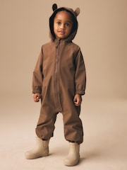Brown Bear Waterproof Fleece Lined Puddlesuit (3mths-7yrs) - Image 3 of 5