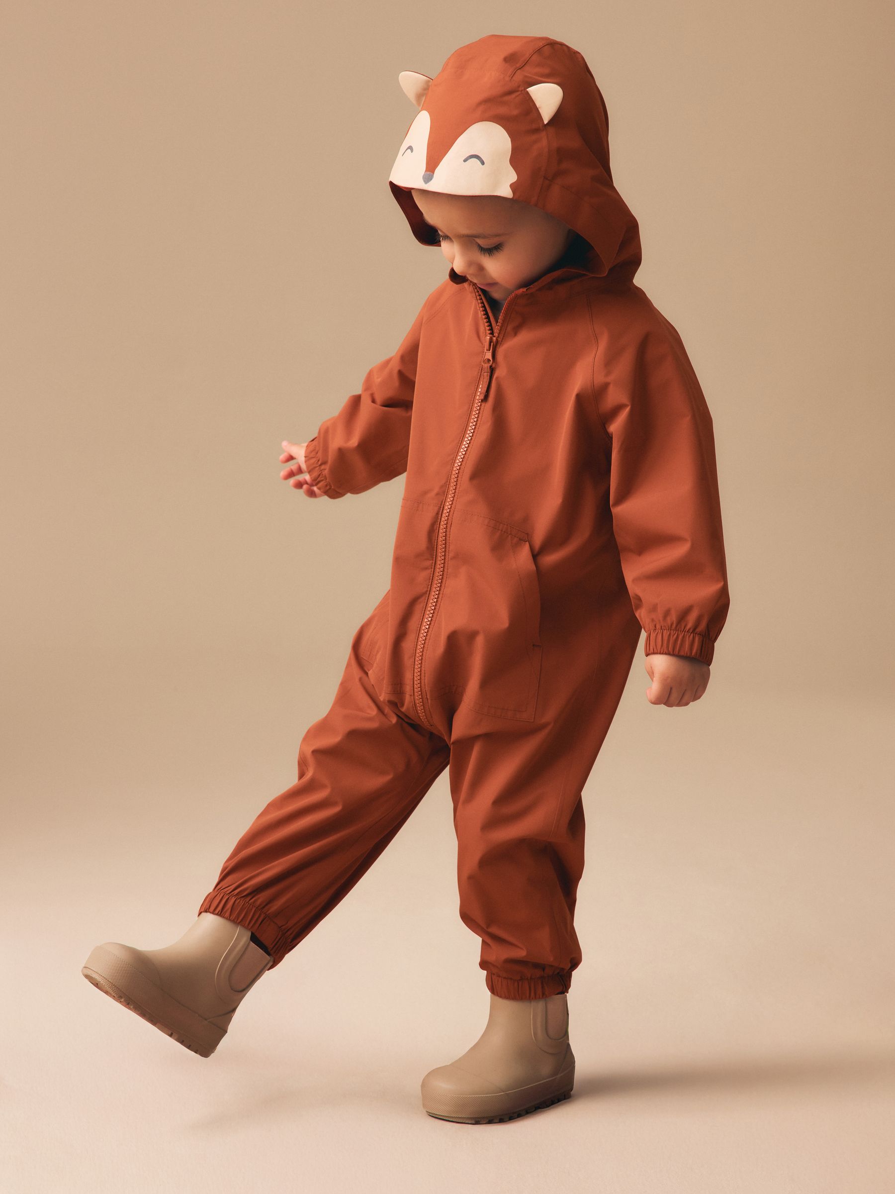 Buy Fox Waterproof Fleece Lined Puddlesuit (3mths-7yrs) from Next USA