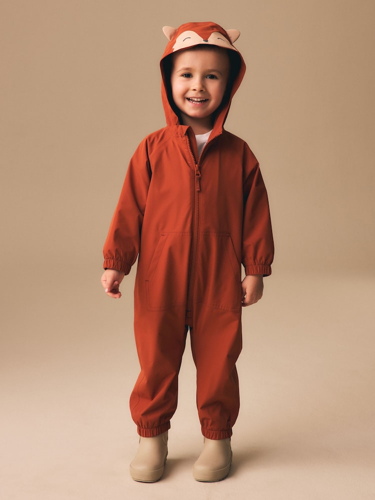 Fox Waterproof Fleece Lined Puddlesuit (3mths-7yrs) - Image 2 of 3
