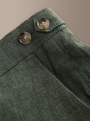 Vert - Slim Fit (Slim Fit) - Pantalon de costume en lin italien Signature - Image 11 de 11