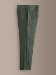 Vert - Slim Fit (Slim Fit) - Pantalon de costume en lin italien Signature - Image 7 de 11