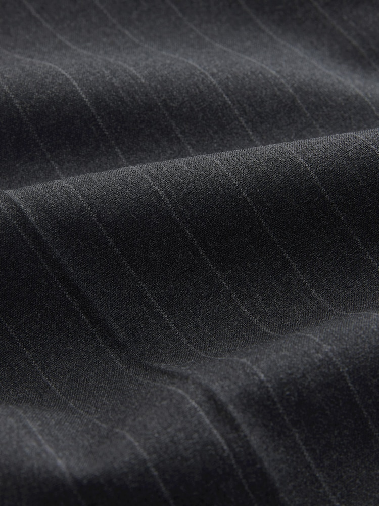 Charcoal Grey Muscle Fit Motionflex Stretch Stripe Suit Trousers - Image 5 of 5