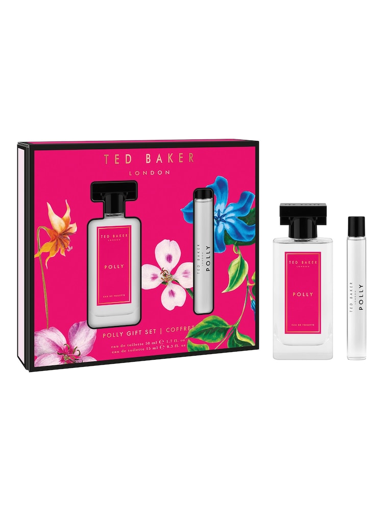 Ted Baker Floralicious Polly Eau de Toilette 50ml & Rollerball 15ml Gift Set - Image 1 of 4 Ted Baker Floralicious Polly Eau de Toilette 50ml & Rollerball 15ml Gift Set - Image 1 of 4