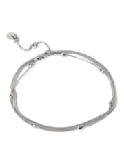 Aela ステンレススチール製マルチロウ・シルバートーンアンクレット - 画像 1 / 2