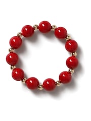 Aela Red Beaded Stretch Bracelet - Image 3 of 3