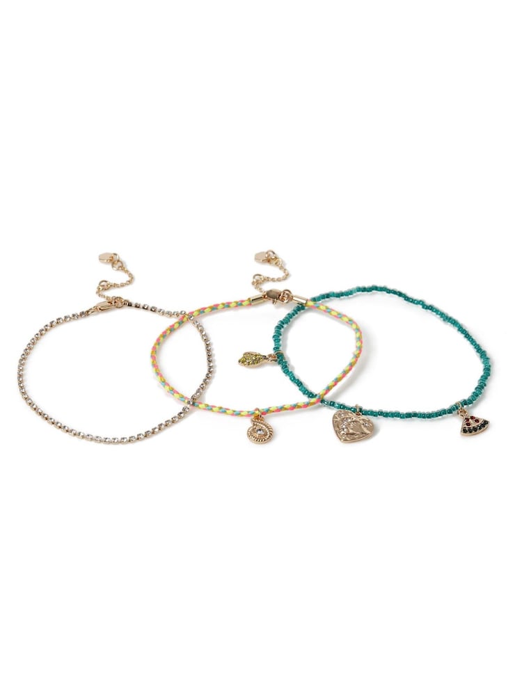 Aela ブルー コードチャーム アンクレット マルチパック - 画像 1 / 2