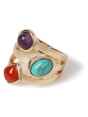 Aela Natural Stone Wrap Red Ring - Image 2 of 2