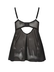 Yours Curve Black 2 Tone Babydoll - Image 3 of 3