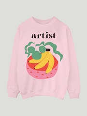 Brands In Pink Banana Artist Sweatshirt and Leggings Set - Image 2 of 3