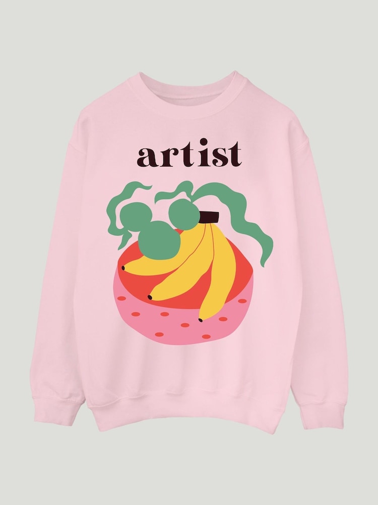 Brands In Pink Banana Artist Sweatshirt and Leggings Set - Image 2 of 3