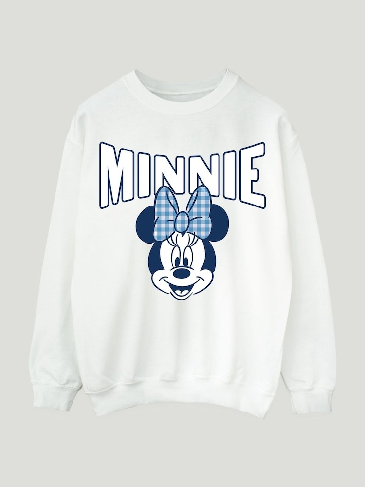 Brands In White Minnie Mouse Bow Sweatshirt and Leggings Set - Image 2 of 3 Brands In White Minnie Mouse Bow Sweatshirt and Leggings Set - Image 2 of 3