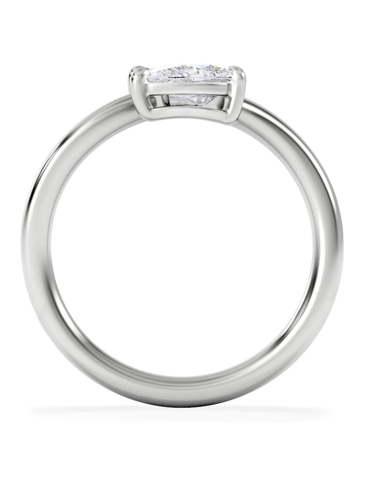 The Diamond Store White Toi et Moi 1.00ct Emerald and Pear Cut Lab Diamond Two Stones Ring in 9K White Gold - Image 2 of 6 The Diamond Store White Toi et Moi 1.00ct Emerald and Pear Cut Lab Diamond Two Stones Ring in 9K White Gold - Image 2 of 6