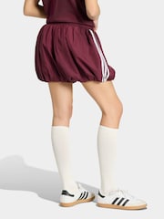 adidas Originals Burg/White Firebird Balloon Shorts - Image 2 of 6