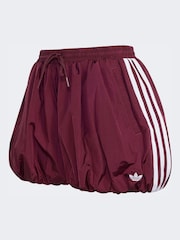 adidas Originals Burg/White Firebird Balloon Shorts - Image 6 of 6