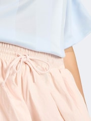 adidas Originals Pink/White Firebird Balloon Shorts - Image 3 of 6