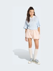 adidas Originals Pink/White Firebird Balloon Shorts - Image 5 of 6