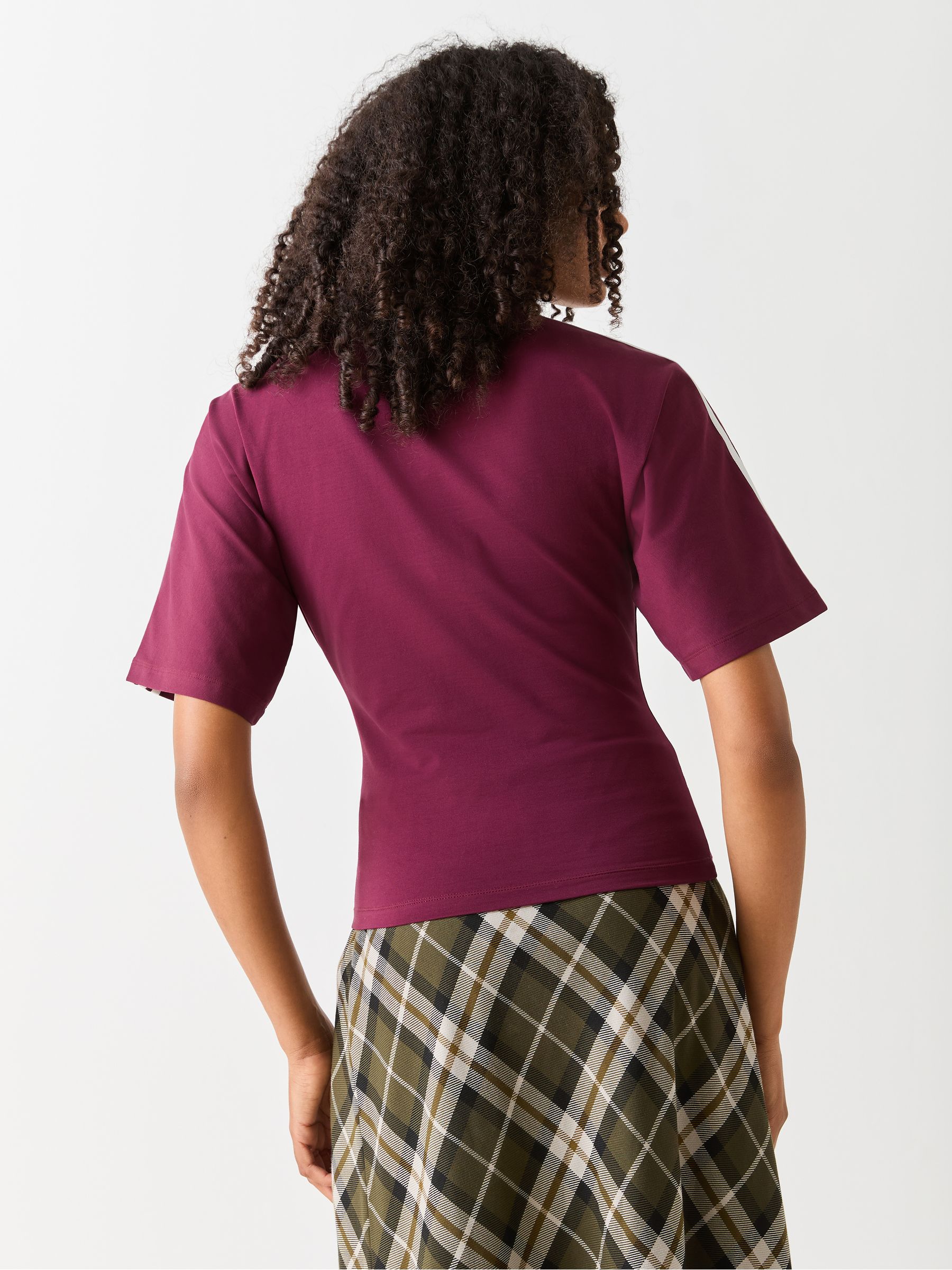 Buy adidas Originals Burgundy Red/White Slim T-Shirt from Next USA