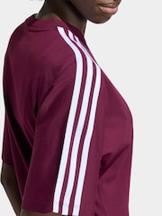 adidas Originals Burg/White Slim T-Shirt - Image 4 of 5