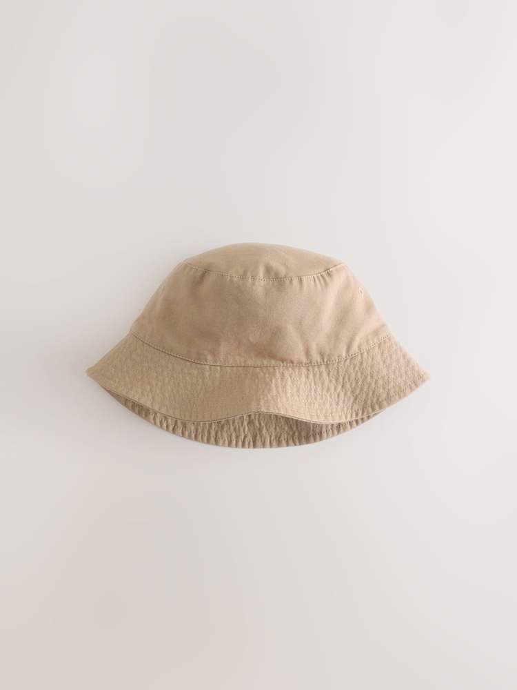 Maro Rugină - Pălărie rotundă din pânză de bumbac (3luni-16ani) - Imaginea 1 din 3 Maro Rugină - Pălărie rotundă din pânză de bumbac (3luni-16ani) - Imaginea 1 din 3