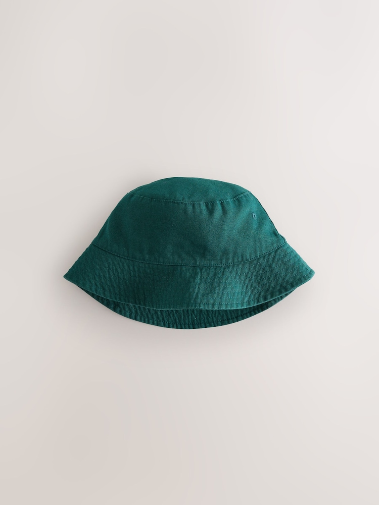 Verde - Pălărie rotundă din pânză de bumbac (3luni-16ani) - Imaginea 1 din 3 Verde - Pălărie rotundă din pânză de bumbac (3luni-16ani) - Imaginea 1 din 3