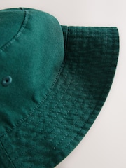 Verde - Pălărie rotundă din pânză de bumbac (3luni-16ani) - Imaginea 2 din 3