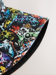 Black Graffiti Gamer Reversible Bucket Hat (1-16yrs) - Image 2 of 3