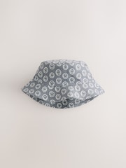 Grey Face/Wavey Stripe Bucket Hats 2 Pack (3mths-13yrs) - Image 2 of 5