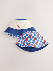 Red/White/Blue Lobster Reversible Bucket Hat (3mths-16yrs) - Image 2 of 6