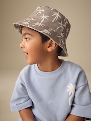 Black/Tan Palm Tree Bucket Hats 2 Pack (3mths-13yrs) - Image 2 of 8