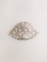 Black/Tan Palm Tree Bucket Hats 2 Pack (3mths-13yrs) - Image 5 of 8
