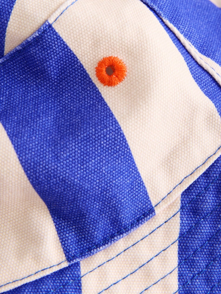 White/Blue Stripe Bucket Hat (3mths-13yrs) - Image 2 of 3 White/Blue Stripe Bucket Hat (3mths-13yrs) - Image 2 of 3