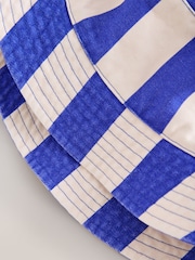White/Blue Stripe Bucket Hat (3mths-13yrs) - Image 3 of 3