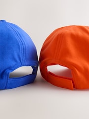 Blue/Orange Slogan Caps 2 Pack (1-13yrs) - Image 4 of 4