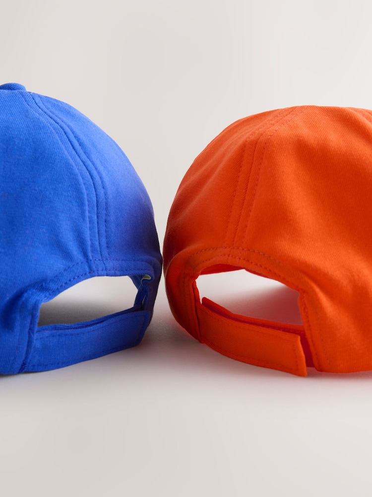 Blue/Orange Slogan Caps 2 Pack (1-13yrs) - Image 4 of 4