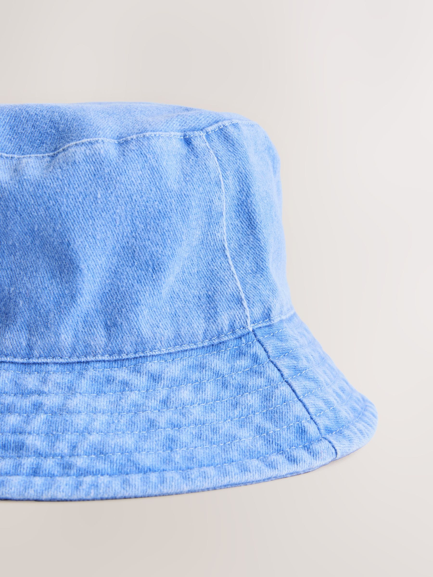 Buy Blue Cotton Canvas Bucket Hat (3mths-13yrs) from Next USA