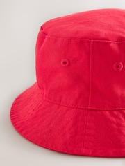 Roșu - Pălărie rotundă din pânză de bumbac (3luni-16ani) - Imaginea 2 din 3