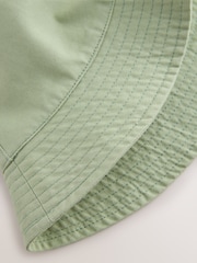 Sage Green Cotton Canvas Bucket Hat (3mths-16yrs) - Image 3 of 3
