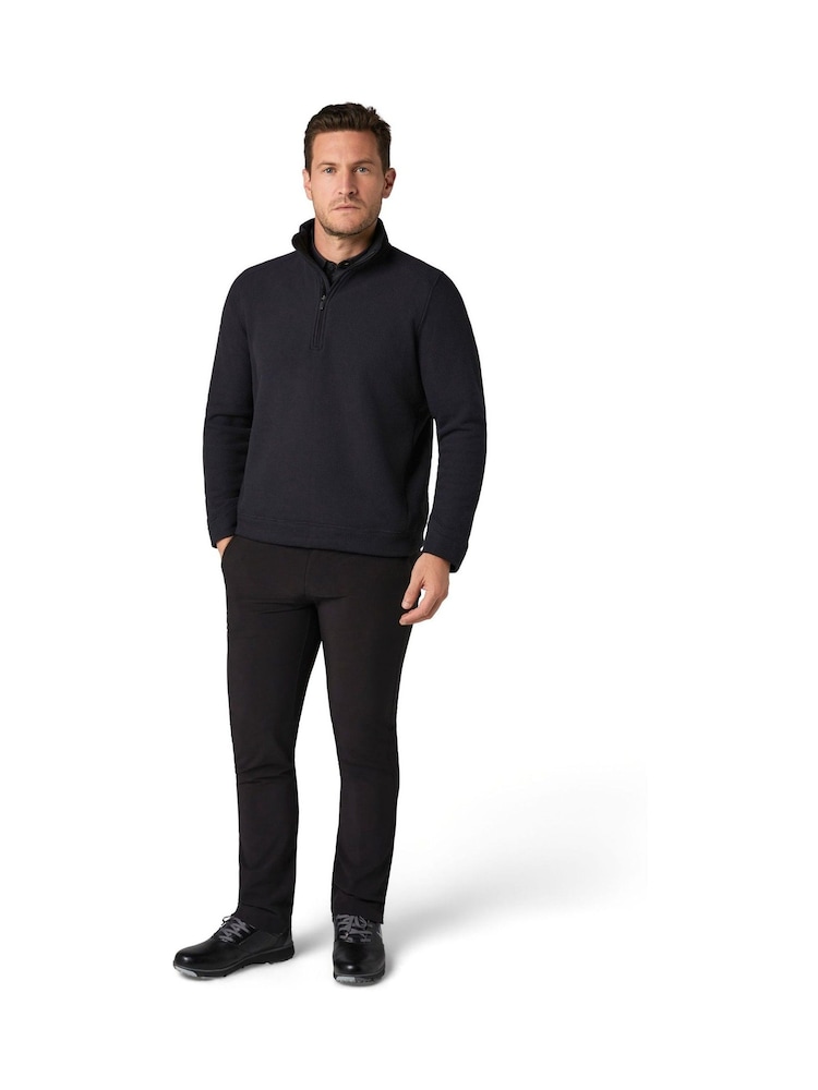 Callaway Apparel Emea Long Sleeve Waffle 1/4 Zip Black Base Layer - Image 1 of 4 Callaway Apparel Emea Long Sleeve Waffle 1/4 Zip Black Base Layer - Image 1 of 4