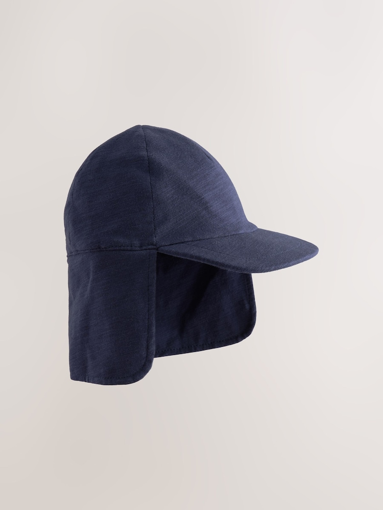 Navy Blue Jersey Legionnaire Hat (3mths-10yrs) - Image 1 of 3