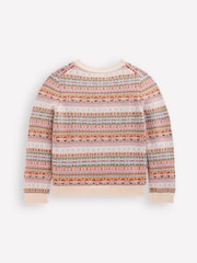 Boden White Edie Fair Isle Cardigan - Image 2 of 3