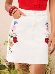 Love & Roses Mini Skirt - Imaginea 1 din 5