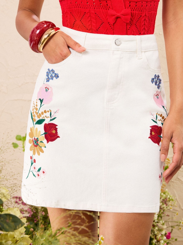 Love & Roses Mini Skirt - Imaginea 1 din 5